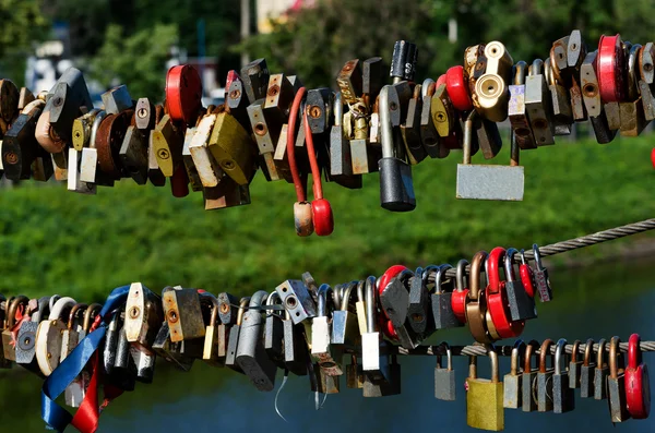 Veel van de gesloten slot — Stockfoto