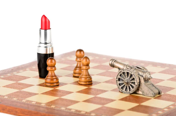 The figures on the chess board — Stock Photo, Image