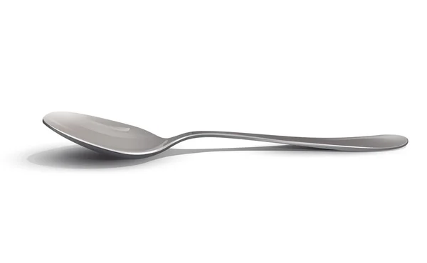 Realistic spoon. Vector design. — Stock Vector