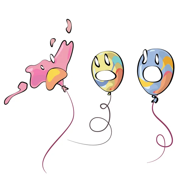 Ballon met emoties. vector ontwerp. — Stockvector