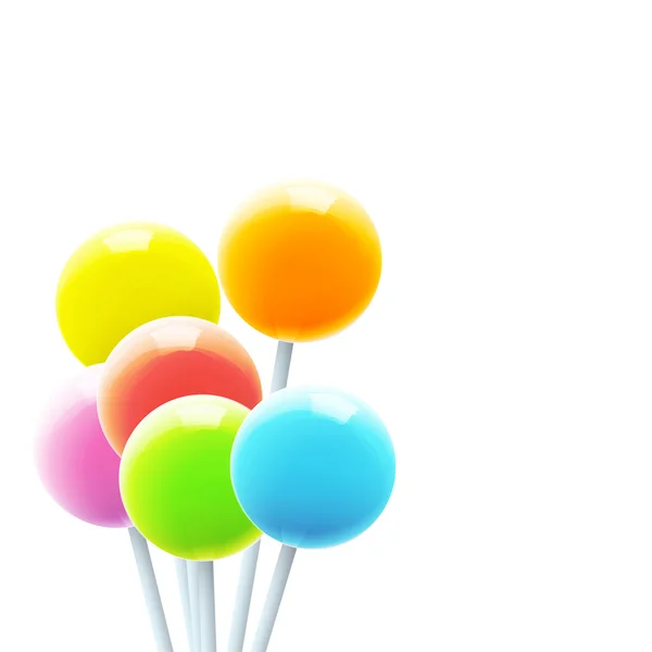 Set of colorful lollipops. Vector design. — Stock Vector