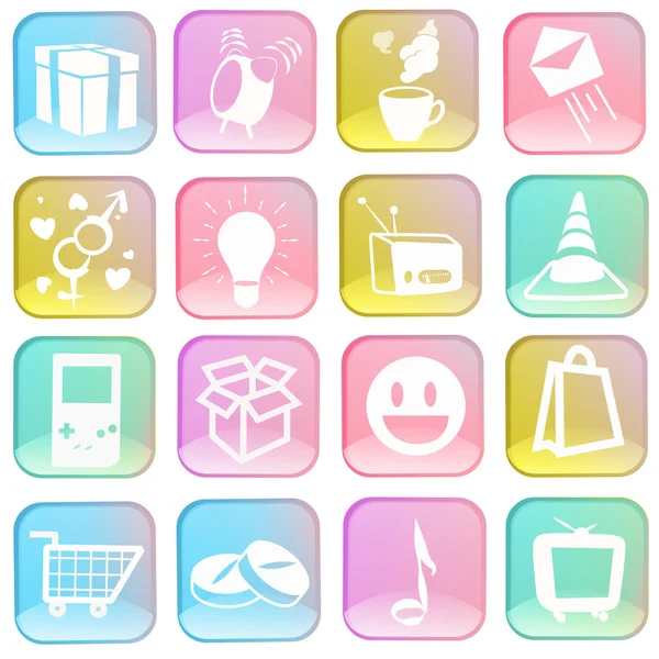 Collection of icons. Vector design. — Stock Vector