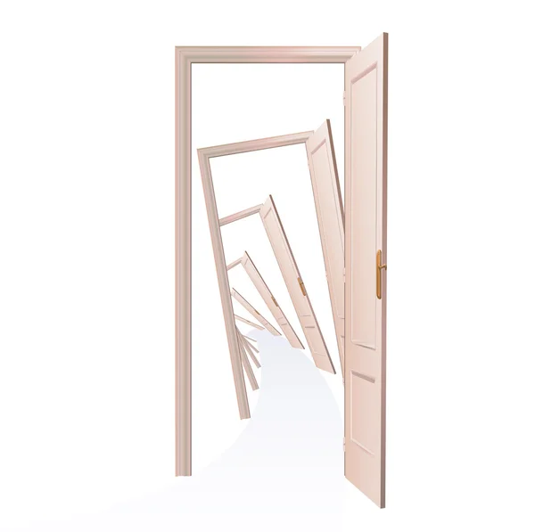 Porte infinite. Design vettoriale . — Vettoriale Stock