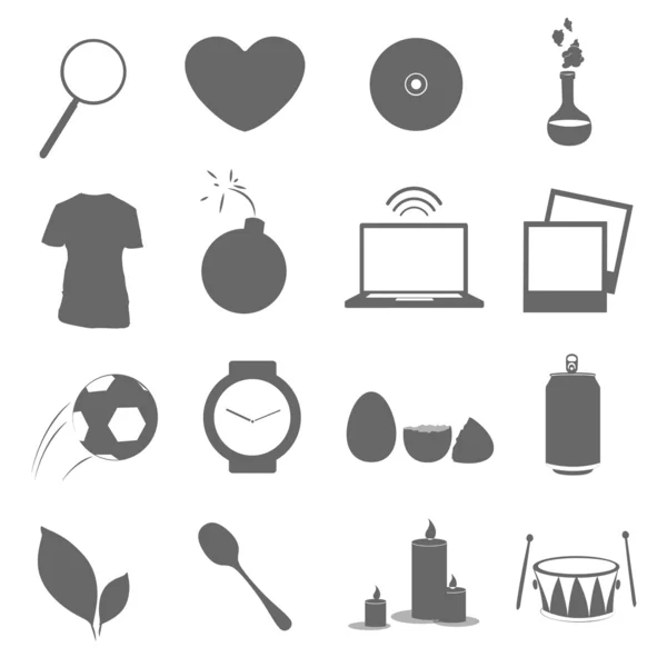 Collection of icons. Vector design. — Stock Vector