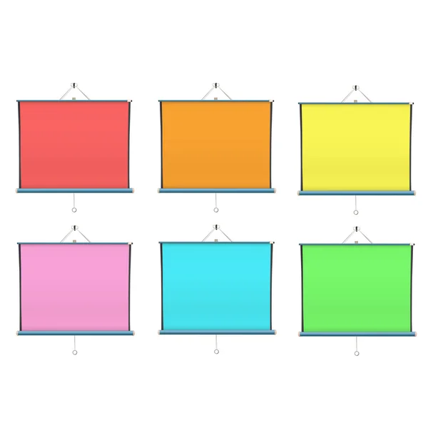 Écran de projecteur coloré. conception vectorielle isolée . — Image vectorielle