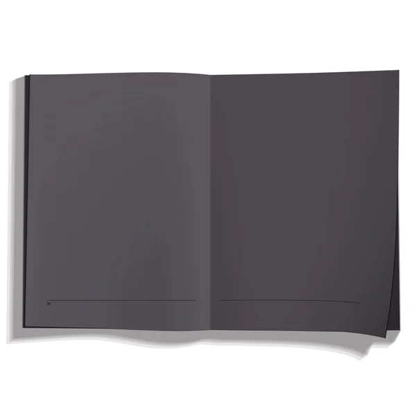 Black book on white background. Vector design — Stock Vector