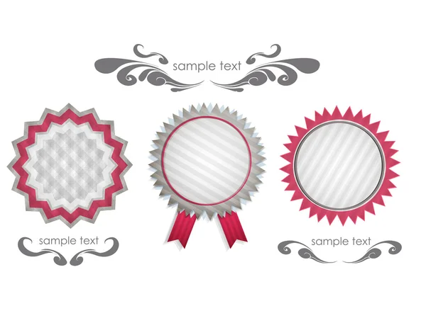 Set of labels. Vector design. — Stock Vector