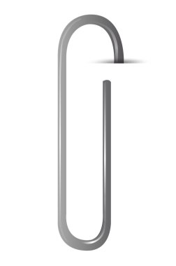 tek bir klip. vektör tasarımı.