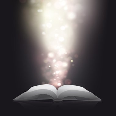 bulanık ışıklı kitap. vektör tasarımı.