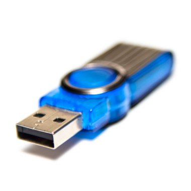 beyaz izole pendrive