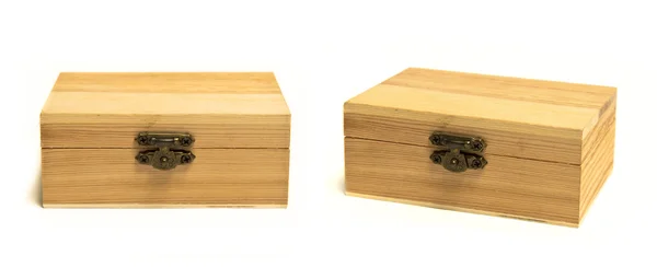 Closed wood boxes — Stock Photo, Image