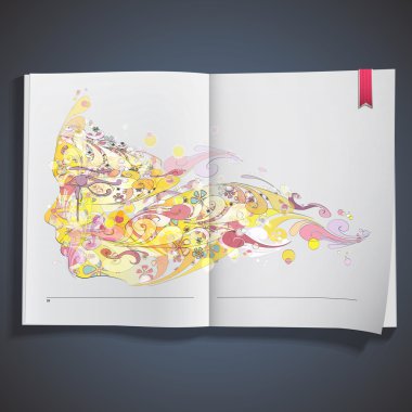 Arka yüz beyaz kitap basılmış