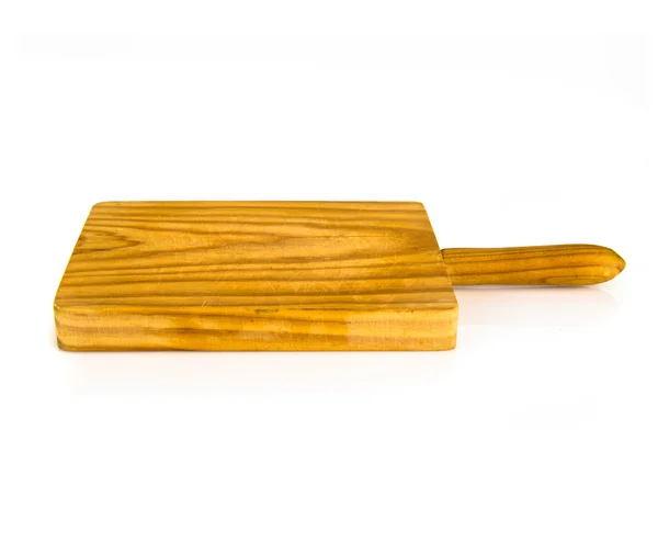 白地に孤立した木製のまな板 — ストック写真