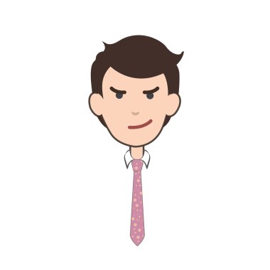 Şeytan iş adamı izole arka plan üzerinde. vektör tasarımı.