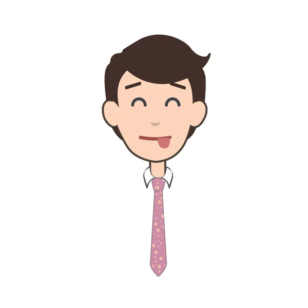 Happy businessman over isolated background. Vector design. — Stock Vector