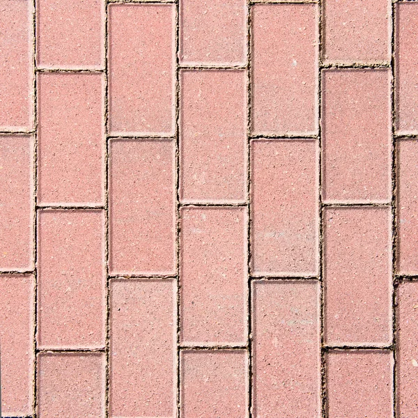 ピンクの長方形の舗装タイルです。テクスチャ背景. — ストック写真