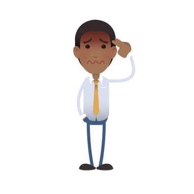 işadamı intihar beyaz zemin üzerinde. vektör tasarımı