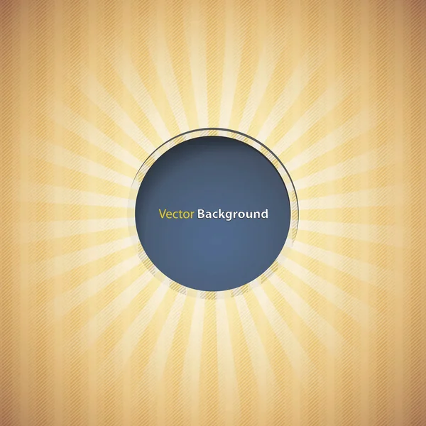 Yellow background with hole. Vector design — Stock Vector