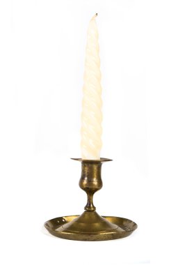 izole beyaz zemin mum 