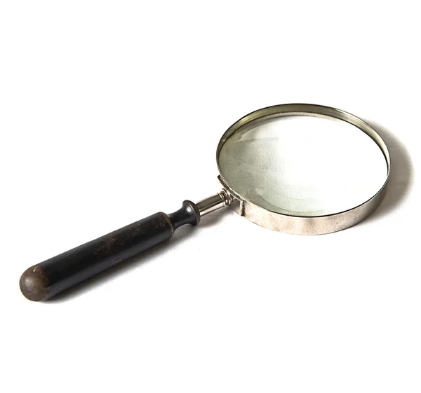 Magnifying glass isolated over white background. — Stock Photo, Image