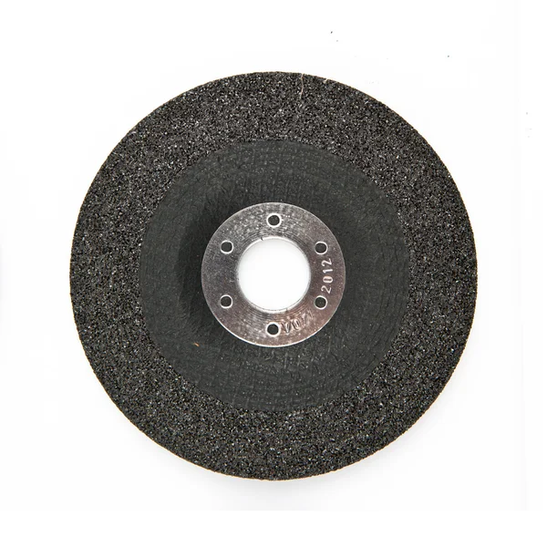 Disco de hardware de ferro sobre fundo branco isolado — Fotografia de Stock
