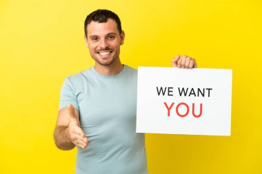 Mor bir geçmişi olan Brezilyalı bir adam We Want You ile anlaşma yapıyor.