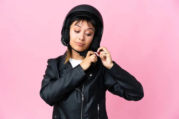 Mujer Uruguaya Joven Sobre Fondo Aislado — Foto de Stock