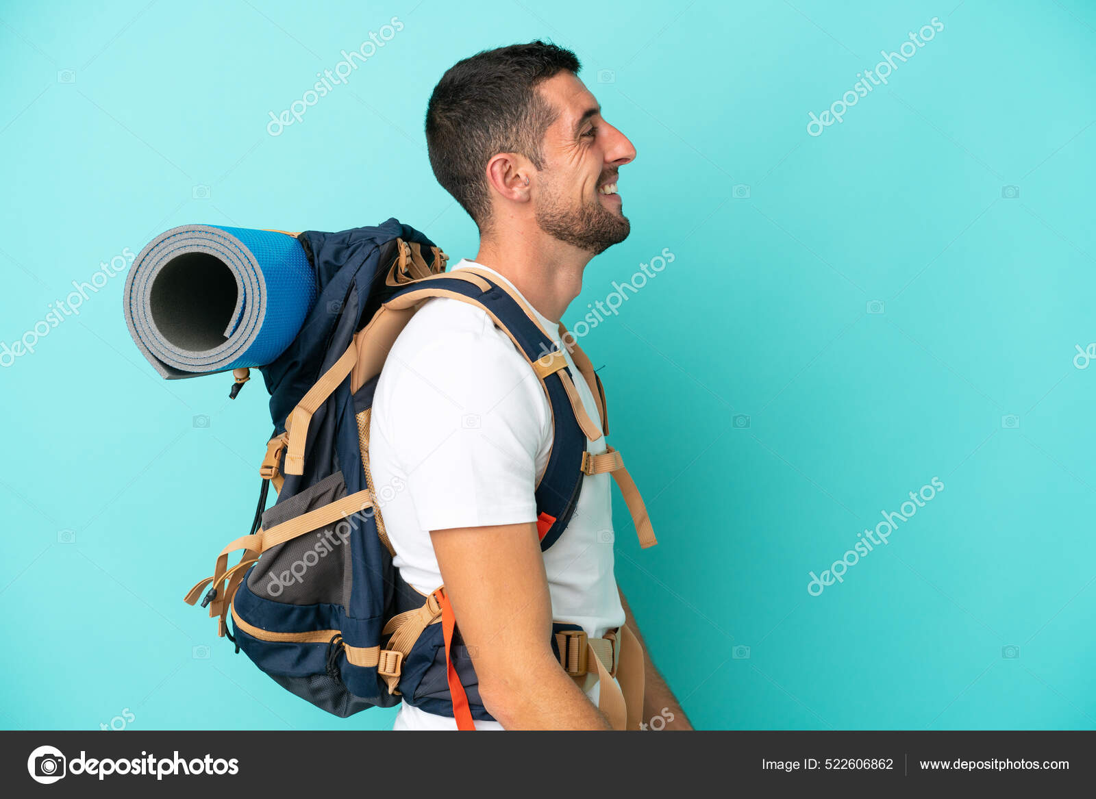 Man with huge backpack 2025