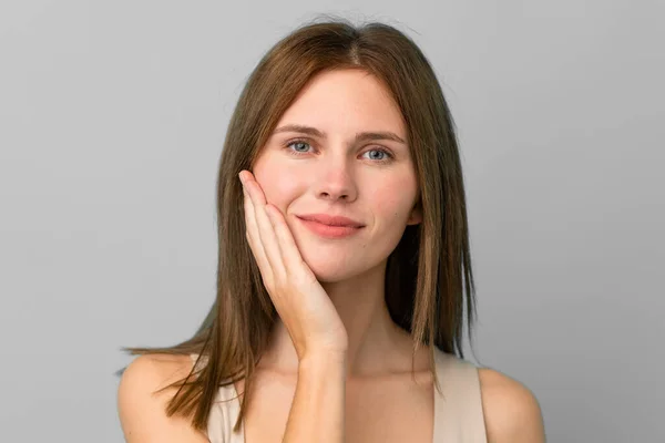 Retrato Una Mujer Joven Bonita — Foto de Stock