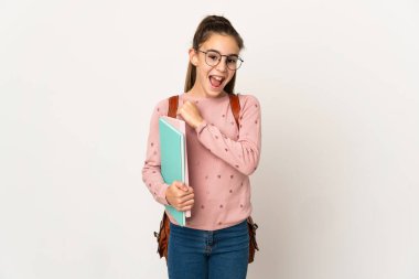 Küçük kız izole bir şekilde zaferi kutluyor.