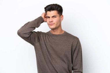 Beyaz fırında mahsur kalmış beyaz, yakışıklı beyaz bir adam şüpheleri var.