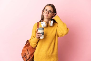 Tecrit edilmiş pembe bir geçmişi olan genç bir kız öğrenci.