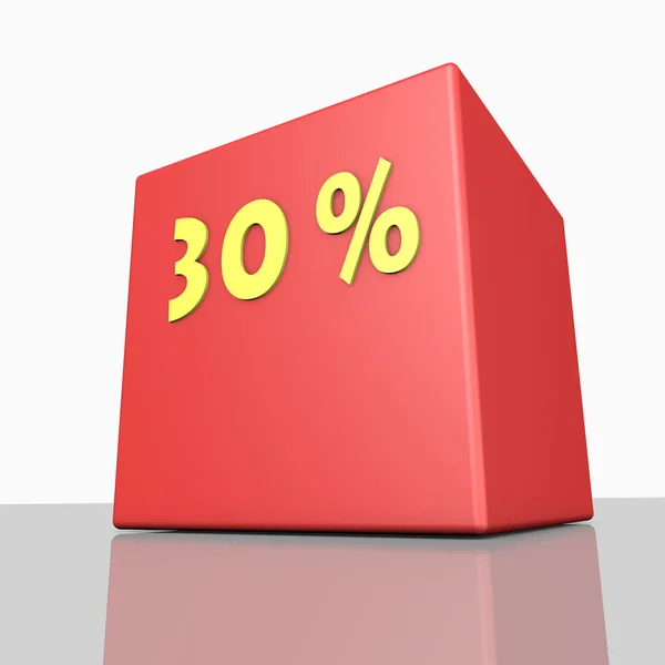 Trettio procent — Stockfoto