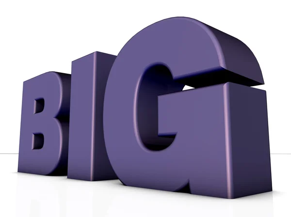 Word Big — Stock Photo, Image