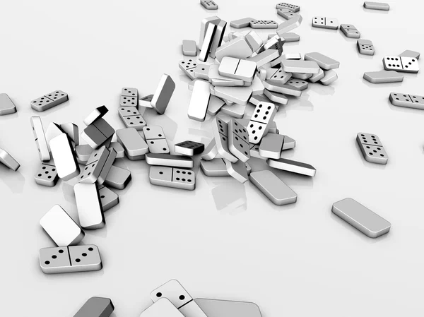 Domino effect — Stock Photo, Image