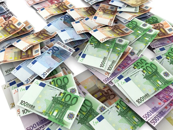 欧元的钱纸币 — 图库照片