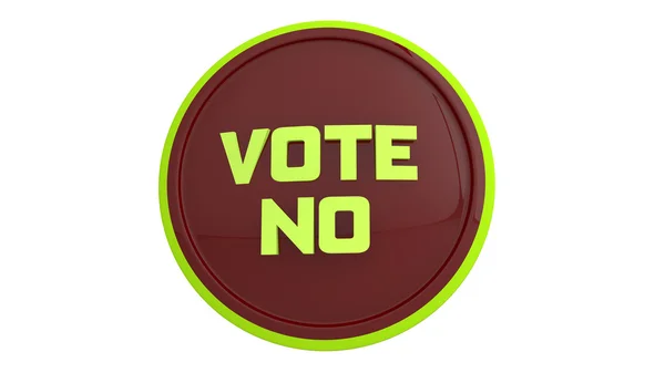 Votar não — Fotografia de Stock