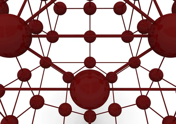 Verbinding kubus vormige moleculaire — Stockfoto