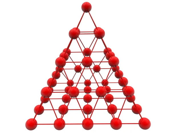 Verbinding kubus vormige moleculaire — Stockfoto