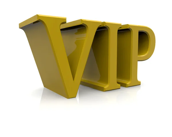 Golden letters Vip — Stock Photo, Image