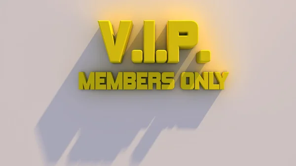 V.I.P Members only — Stock Photo, Image