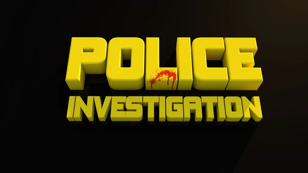 Rendőrségi nyomozás — Stock Fotó