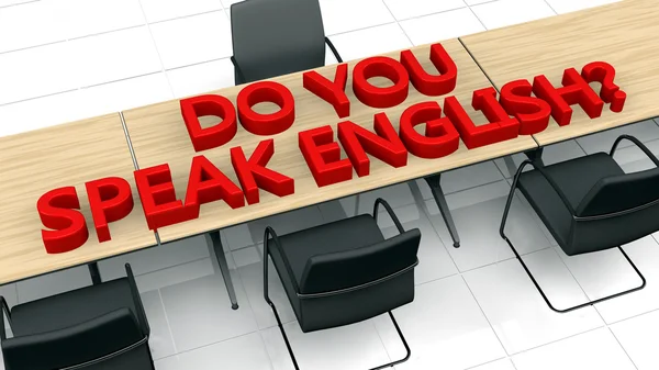 Speak english — Stock Photo, Image