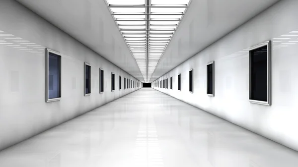 Futuristische corridor — Stockfoto