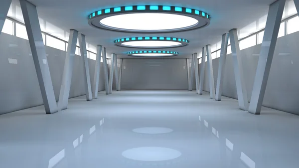 Futuristic corridor — Stock Photo, Image