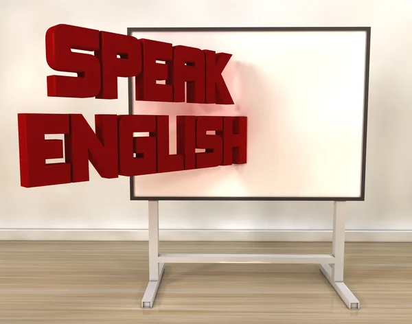 Parla inglese. — Foto Stock