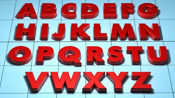 3D alphabet — Stock Photo, Image