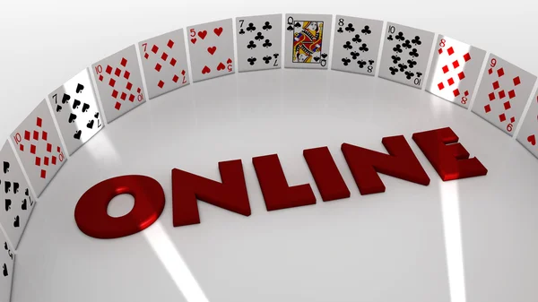 Poker online — Stockfoto