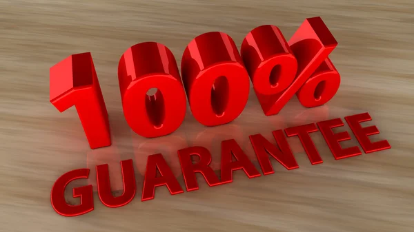 100 percent Guarantee — Stock Photo, Image