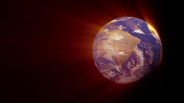 La planète Terre tourne 